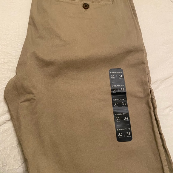 NWT J CREW Mens Straight Fit Flex Khaki Pants               Sz 32Wx34L - Picture 8 of 8